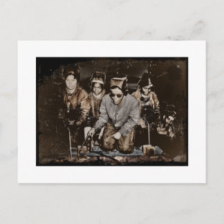 African American Steelworkers WWII Postcard