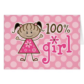 African American Stick Figure 100% Girl Pink by ne1512BLVD at Zazzle