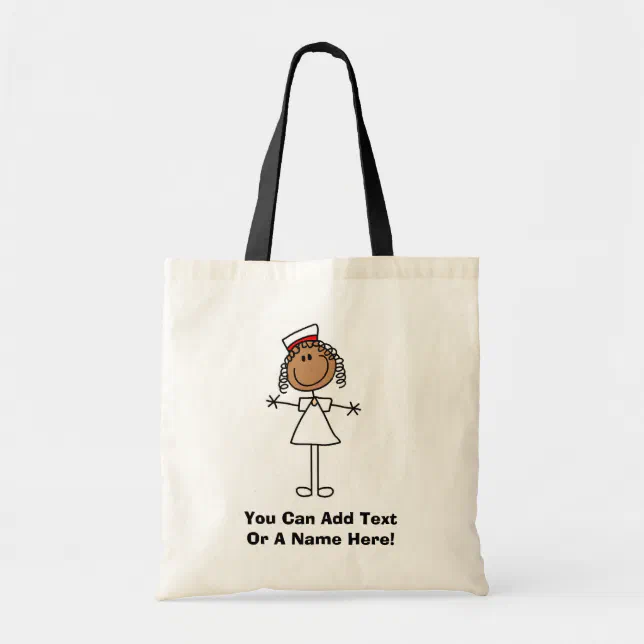 African American Stick Figure Tshirts and Gifts Tote Bag | Zazzle