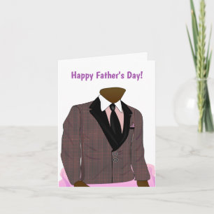 African American Suit and Tie Father's Day Card