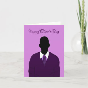 African American Suit & Tie Happy Father's Day Card