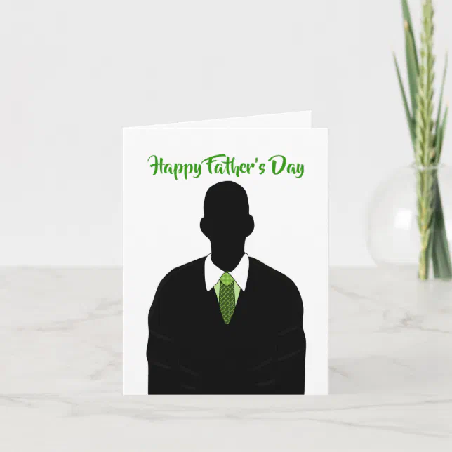 African American Suit & Tie Happy Father's Day Card | Zazzle