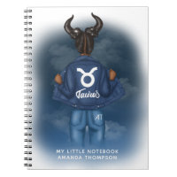 African American Taurus Sign Personal Notebook
