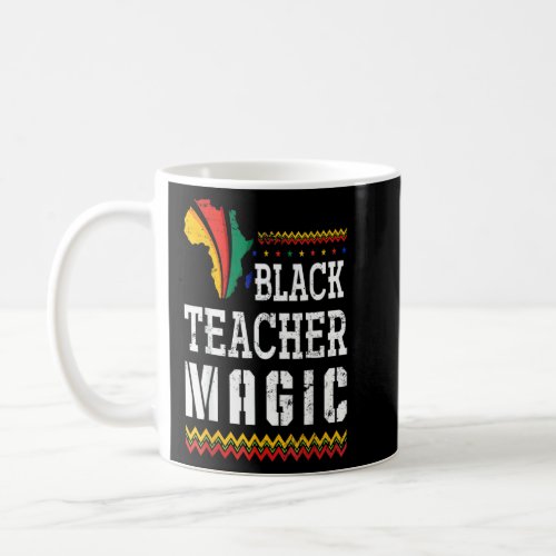 African American Teacher   Afro Bhm Black History  Coffee Mug