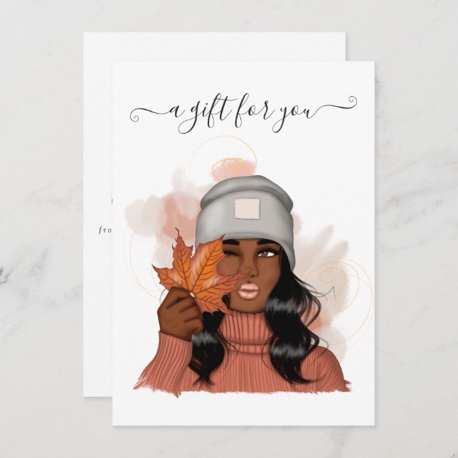 African American Thanksgiving Gift Certificate (Front/Back)