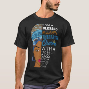 African American Therapist Black Woman Inspiration T-Shirt