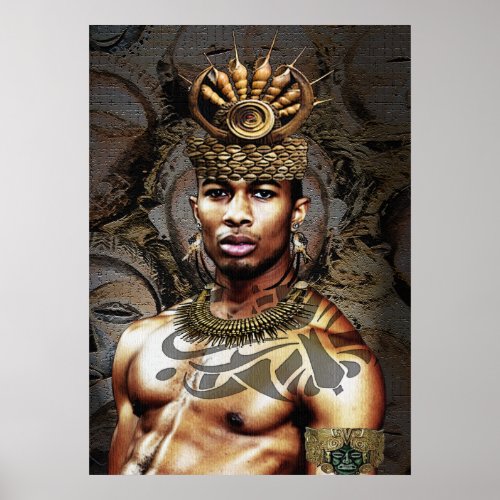 African American Tribal Prince Poster