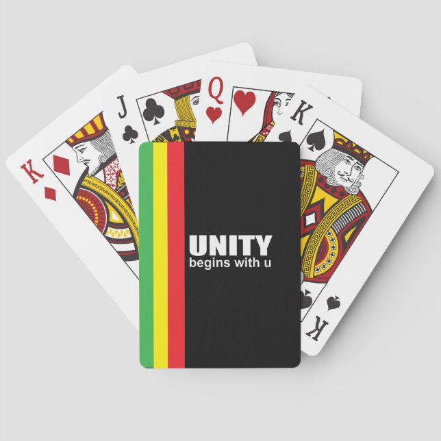 African American unity Poker Cards (Back)