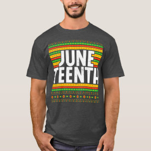 African American USA Freedom Black History Junetee T-Shirt