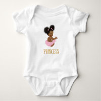 African American Vintage Baby Girl One Piece Baby Bodysuit