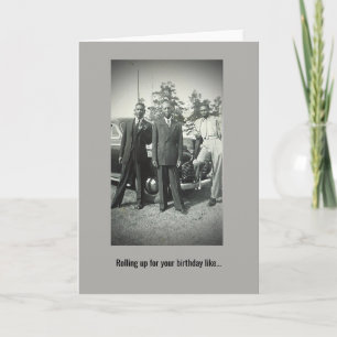 African American Vintage Photo Birthday Card