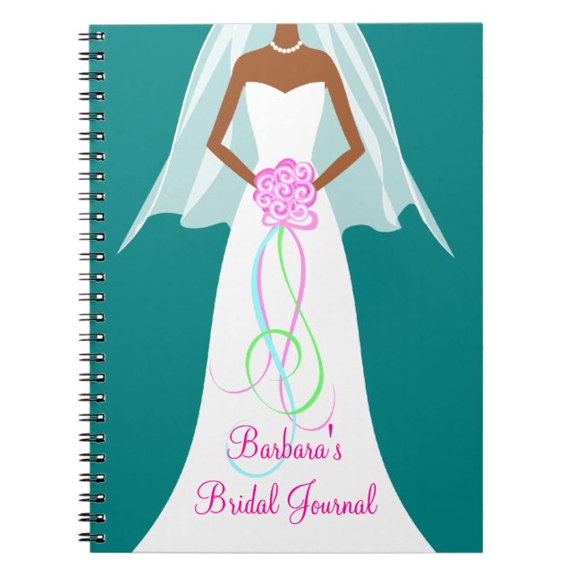 African American Wedding - Bridal Journal Notebook (Front)