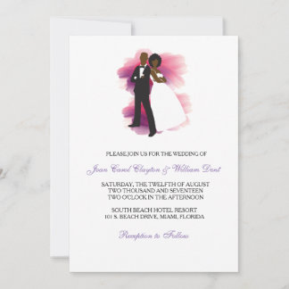 African American Wedding Invitation