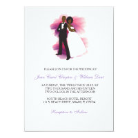African American Wedding Invitation