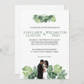 African American Wedding Invitation | Tropical (Front/Back)