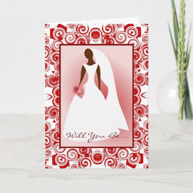 African American-Will You Be ... My Bridemaid Card (Front)