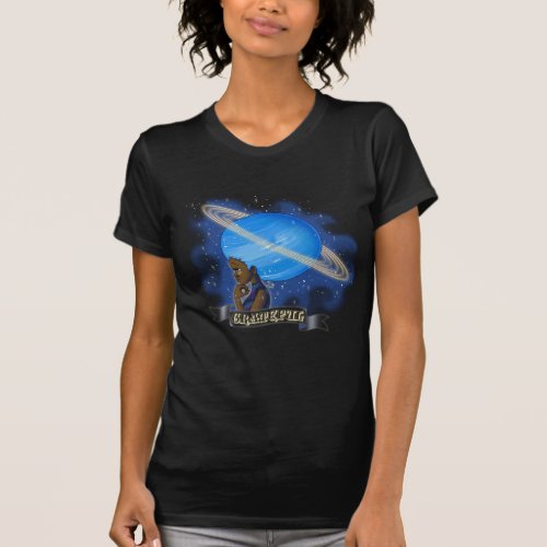 African American Woman and Neptune T_Shirt
