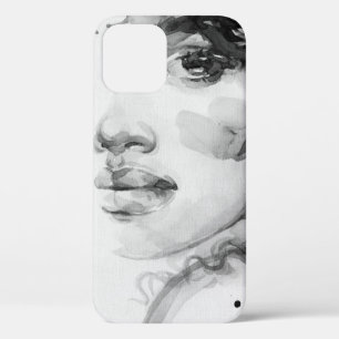 african american woman. beauty fashion illustratio iPhone 12 case