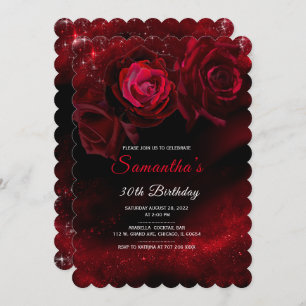 African American Woman Birthday Invitations