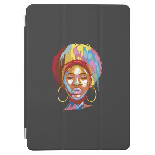 African american woman design iPad air cover