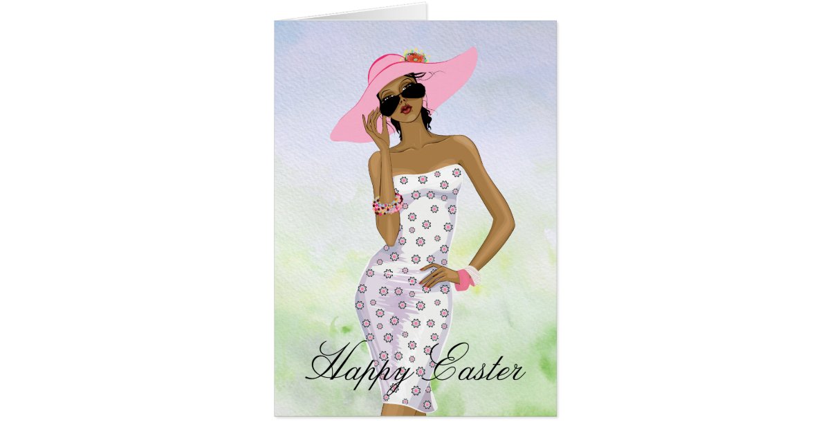 African american woman easter card  zazzle African american woman easter card  zazzle