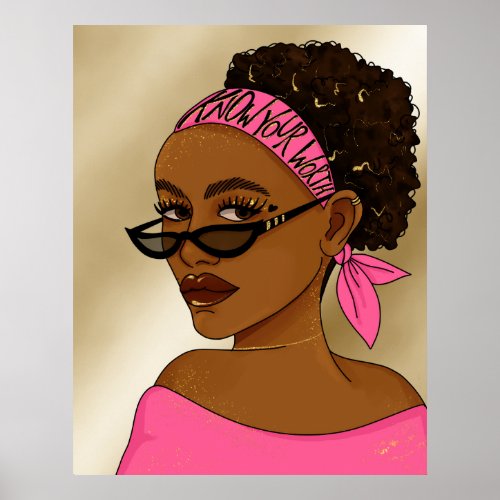 African American Woman Empowerment Quote  Poster