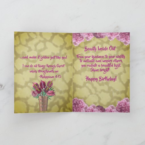 African American Woman Inspirational Birthday Card 