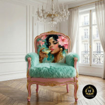 African American Woman Martini Furniture