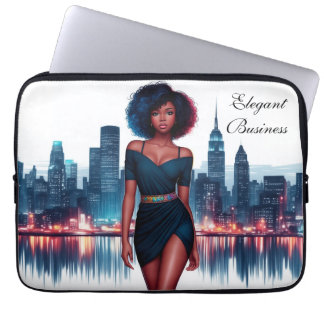 African American woman modern decor pretty Laptop Sleeve