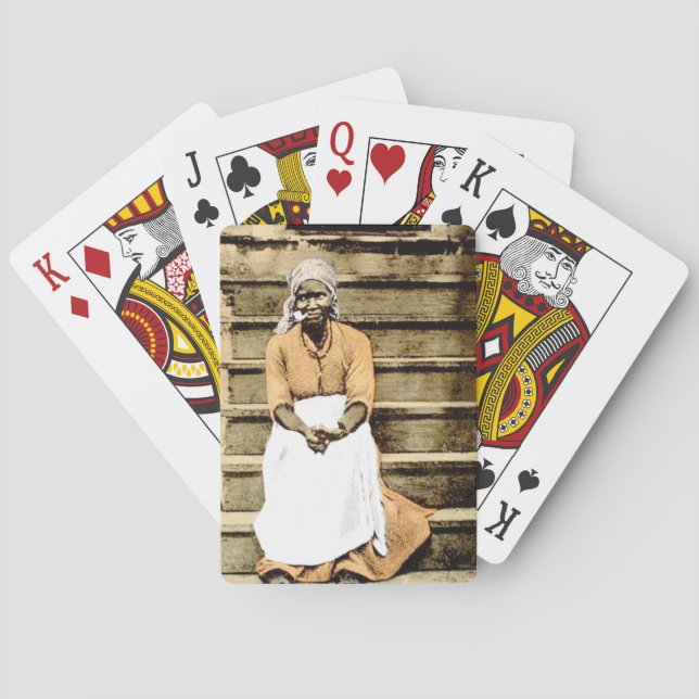African American Woman Poker Cards (Back)
