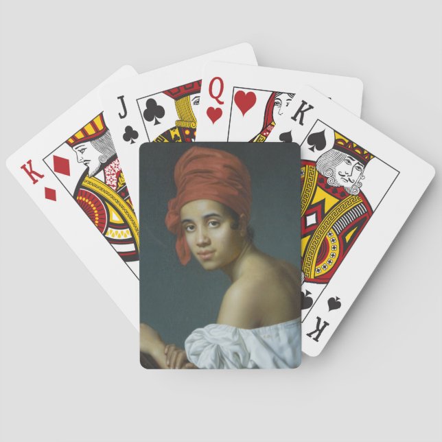 African American Woman Poker Cards (Back)