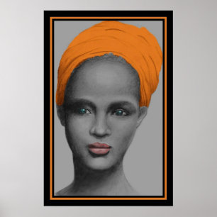 African American Woman Portrait Poster