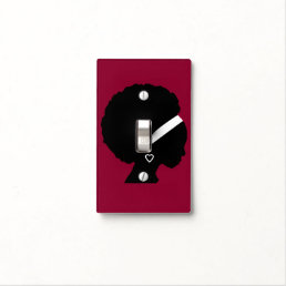 African American Woman Style Pattern Light Switch Cover