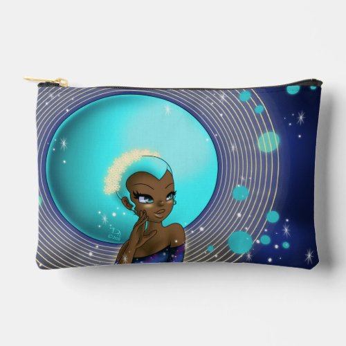African American Woman Uranus Accessory Pouch