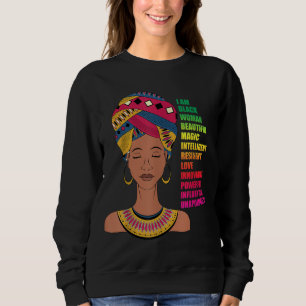 African American Women BHM Melanin Black History M Sweatshirt