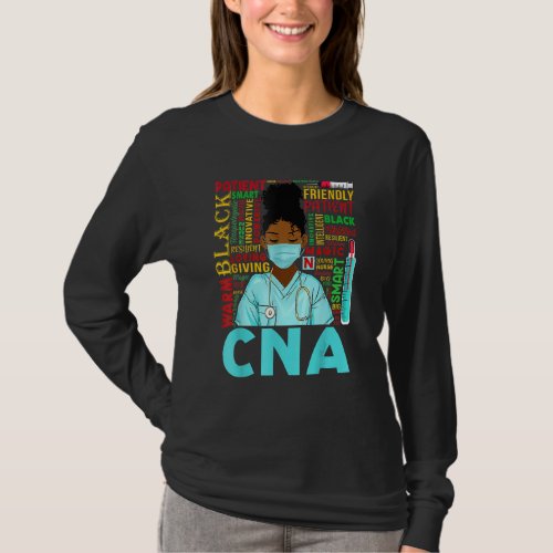 African American Women Black Cna Nurse Black Histo T_Shirt