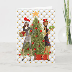 African American Women Christmas Card