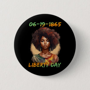 - African American Women Independence Day Button