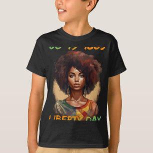 - African American Women Independence Day  T-Shirt