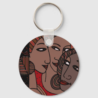 African American Women Keychain