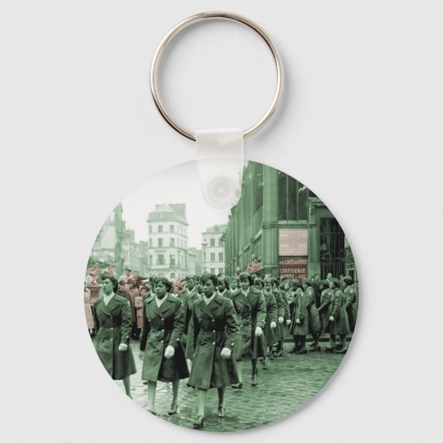 African American Women Marching Keychain (Front)