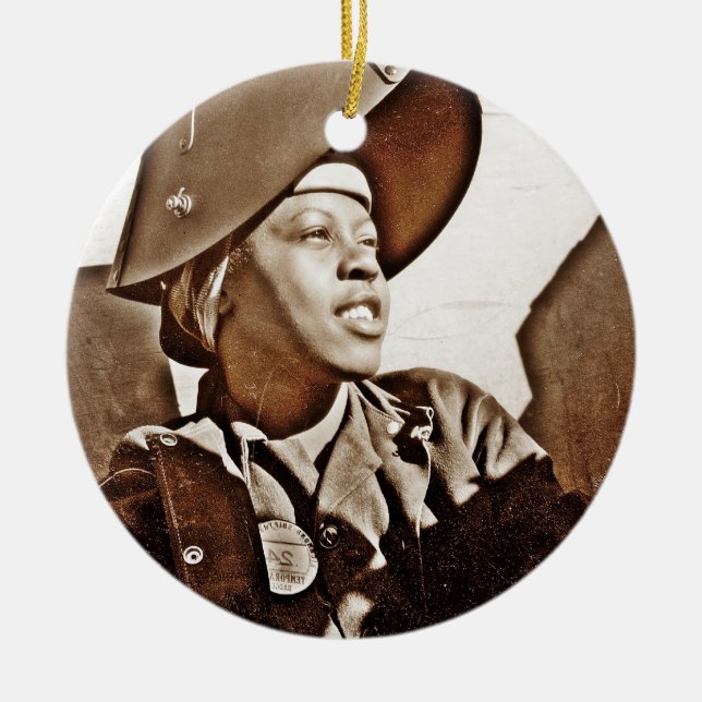 African American Women Patriots Ceramic Ornament (Front)