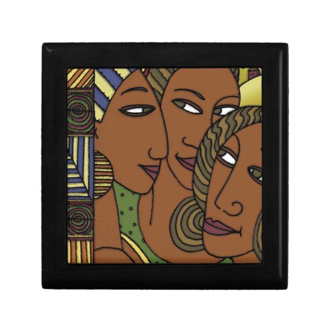 African American women sister friends Gift Box (Front)