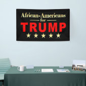 African-Americans for Donald Trump 2024 Banner (Tradeshow)