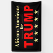 African-Americans for Donald Trump 2024 Banner (Vertical)