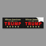 African-Americans for Donald Trump 2024 Bumper Sticker