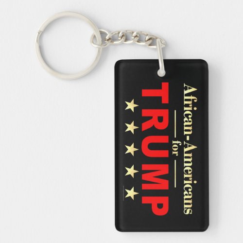 African_Americans for Donald Trump 2024 Keychain