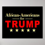 African-Americans for Donald Trump 2024 Poster