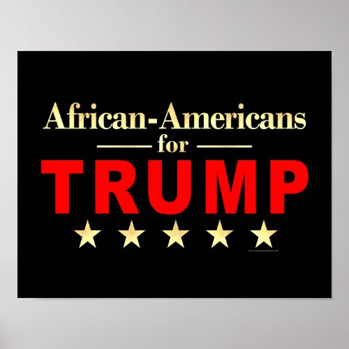 African_Americans for Donald Trump 2024 Poster