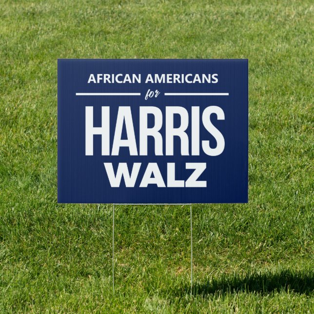 African Americans for Harris Walz Sign (Insitu)